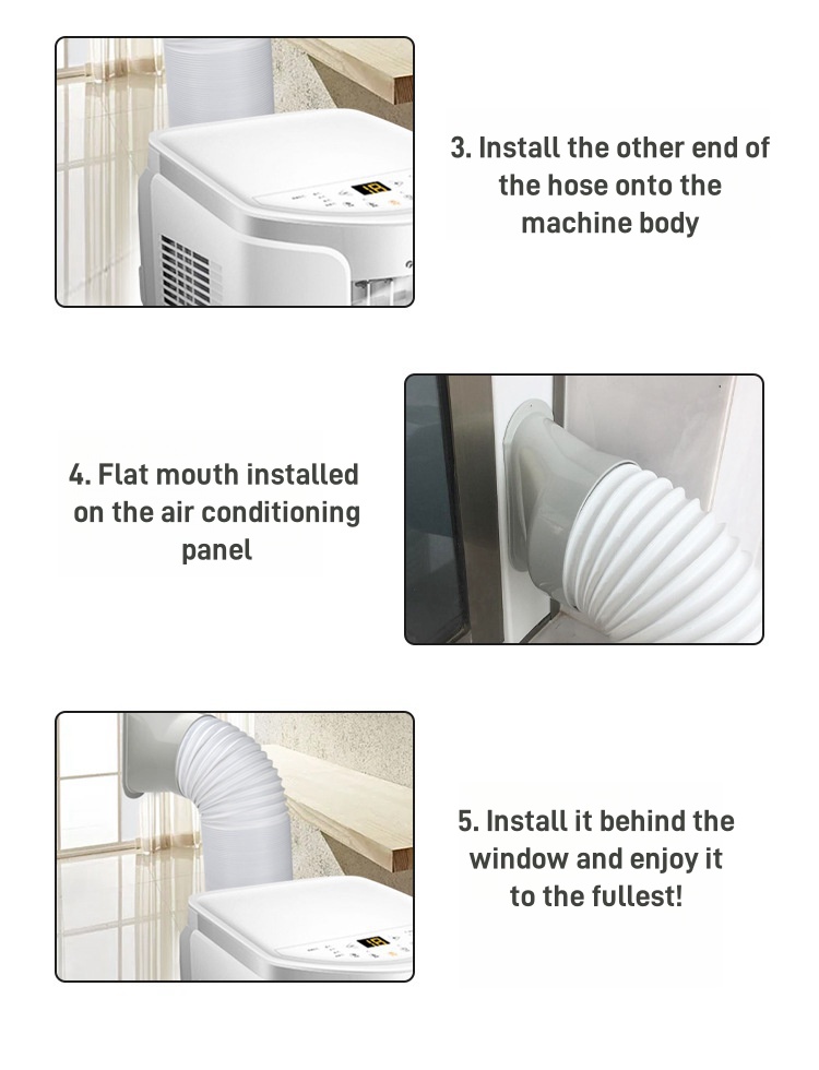【SG READY STOCK】Mobile Air Conditioner Body Fittings Universal Portable ...