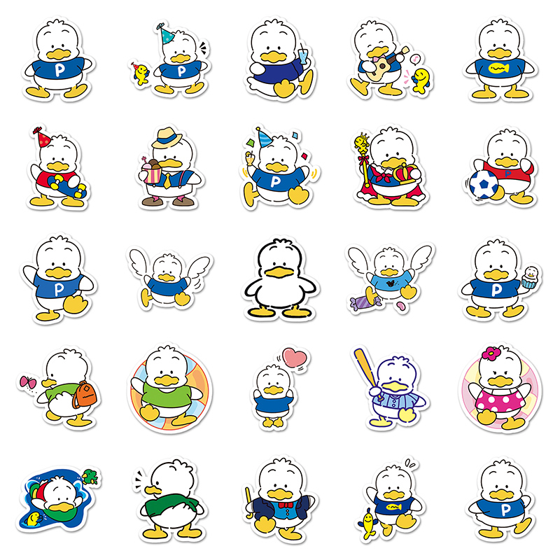 50pcs Sanrio Pekkle Cartoon Stickers DIY Laptop Skateboard Suitcase ...