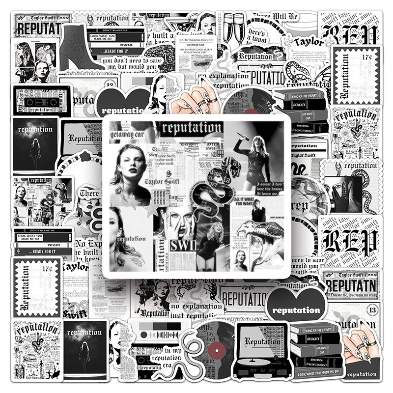 50pcs Taylor Swift Album REPUTATION Sticker for Laptop Guitar ...