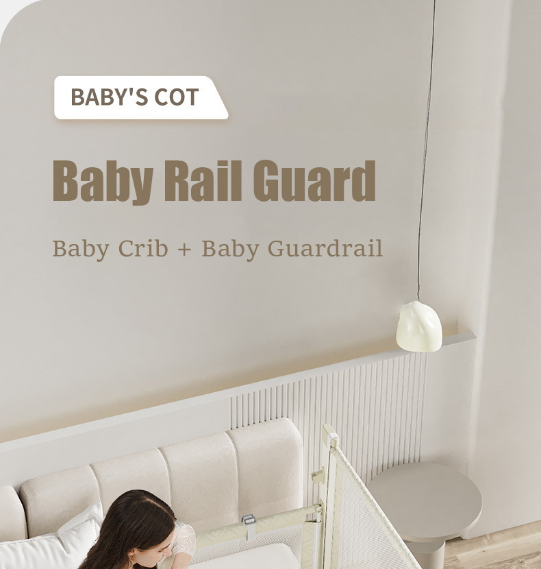 SG STOCK Baby Bed Rail Guard Crib Safety Fence Baby Cot Barrier ...