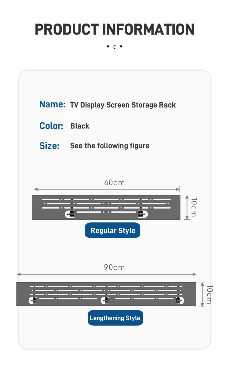 【SG READY STOCK】Hole-free Living Room TV Storage Rack Monitor Stand ...