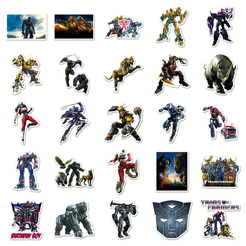 50Pcs Autobot Transformers Stickers Motorcycle Car Skateboard Laptop ...