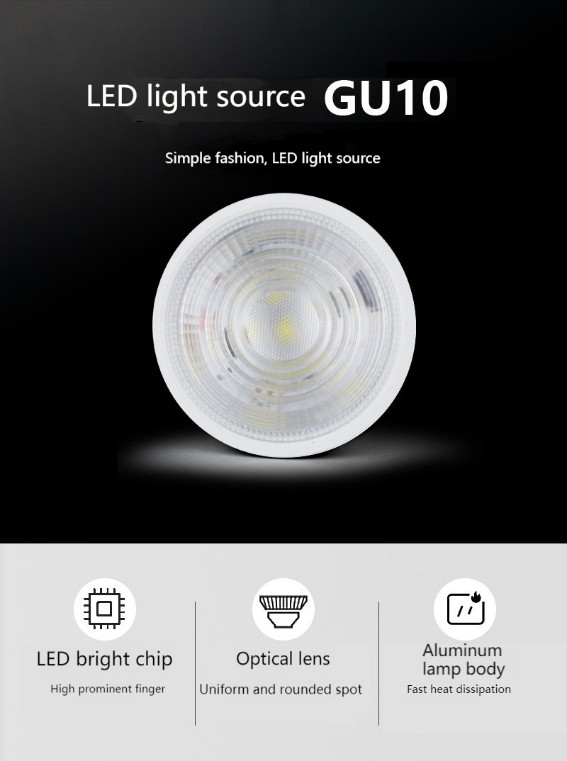Xinkunlong LED GU10 Light Bulb Downlight 7W Round LED COB Spotlight ...