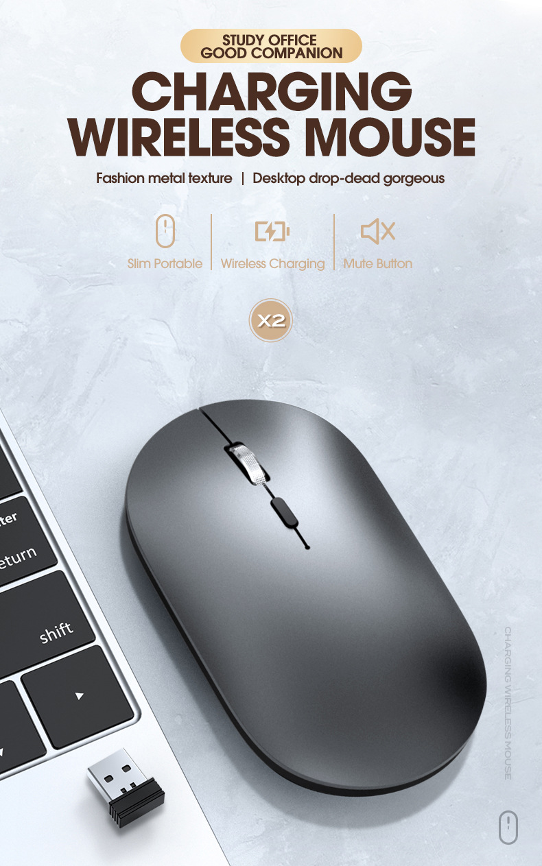 【SG READY STOCK】Wireless Bluetooth Mouse 2.4G with USB Mini Receiver ...