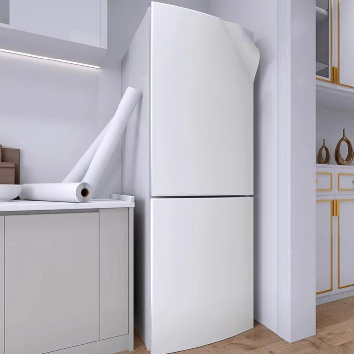 Refrigerator Sticker Waterproof Thick Matte Oil-proof Table Wallpaper ...