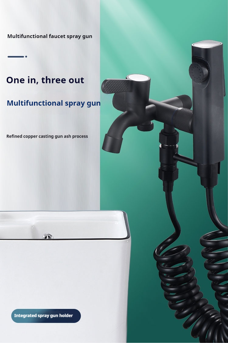 [Factory Ready Stock] Black Stainless Steel One-In Three-Out Multi ...