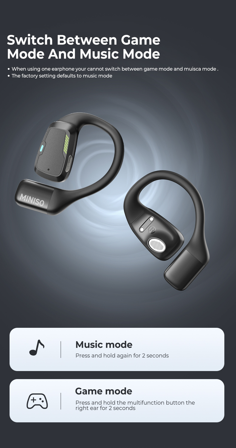 MINISO M98 AI Übersetzungs-Ohrhörer, Vollfarb-Touchscreen Bluetooth