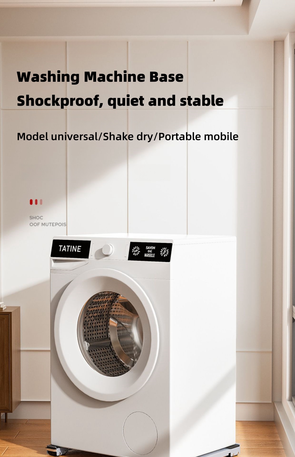 【SG READY STOCK】Washing Machine Base With 360° Wheels Upgrade Fridge ...