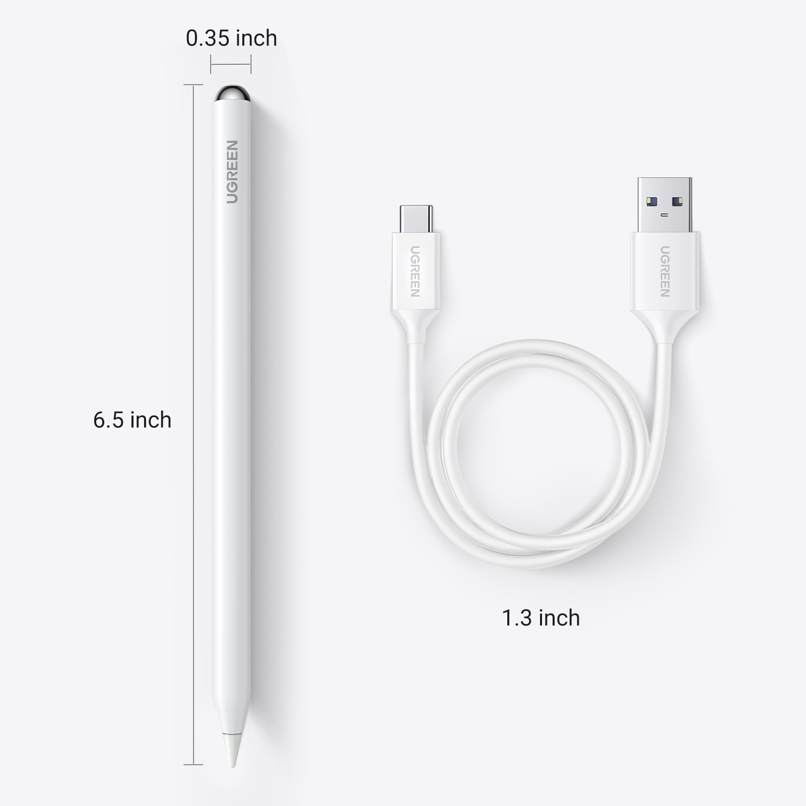 UGREEN Pencil Magnetic USB C Stylus Pen Bluetooth Palm Rejection Tilt ...
