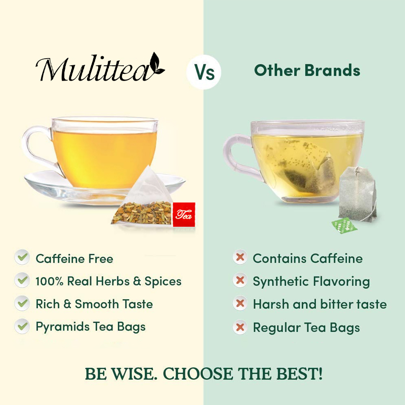 Mulittea Premium Chamomile Tea Bags Instant Tea with Organic Chamomile ...