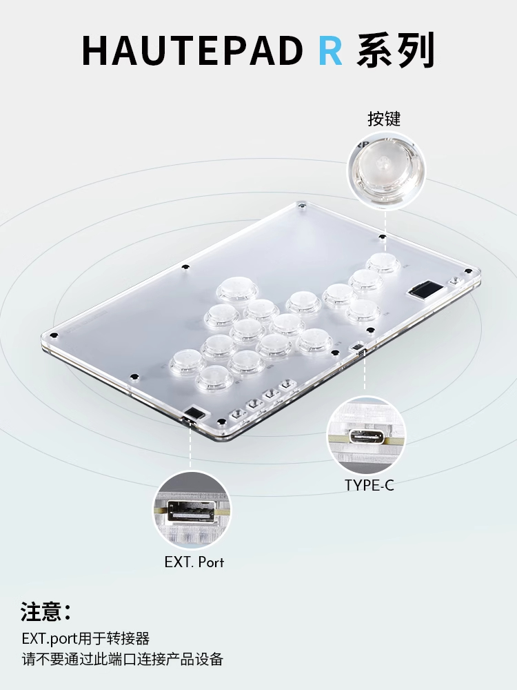 Haute42 Leverless Controller for Arcade Gaming: R16 Retro Rims Series ...