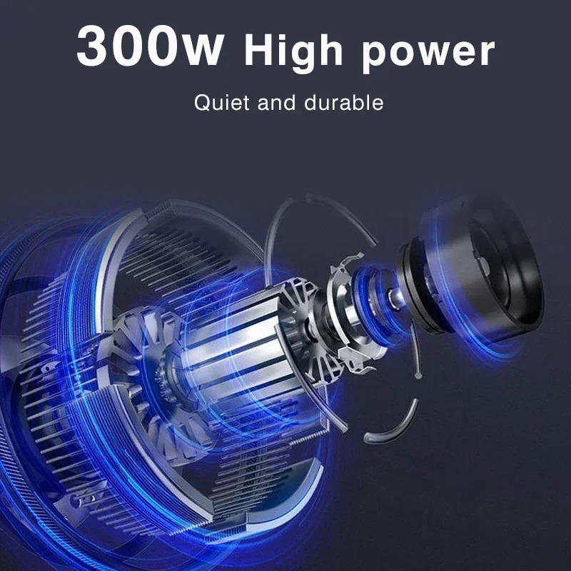 2 Speeds 300W Food Chopper Processor Stainless Steel Meat Cooking