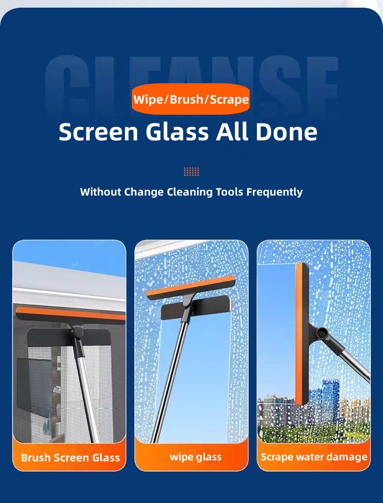 【SG READY STOCK】 3 In 1 Window Cleaning Brush Screen Brush Household ...