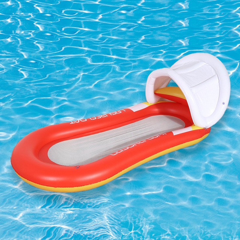 【SG READY STOCK】PVC Inflatable Floating Row With Sunshade Foldable ...