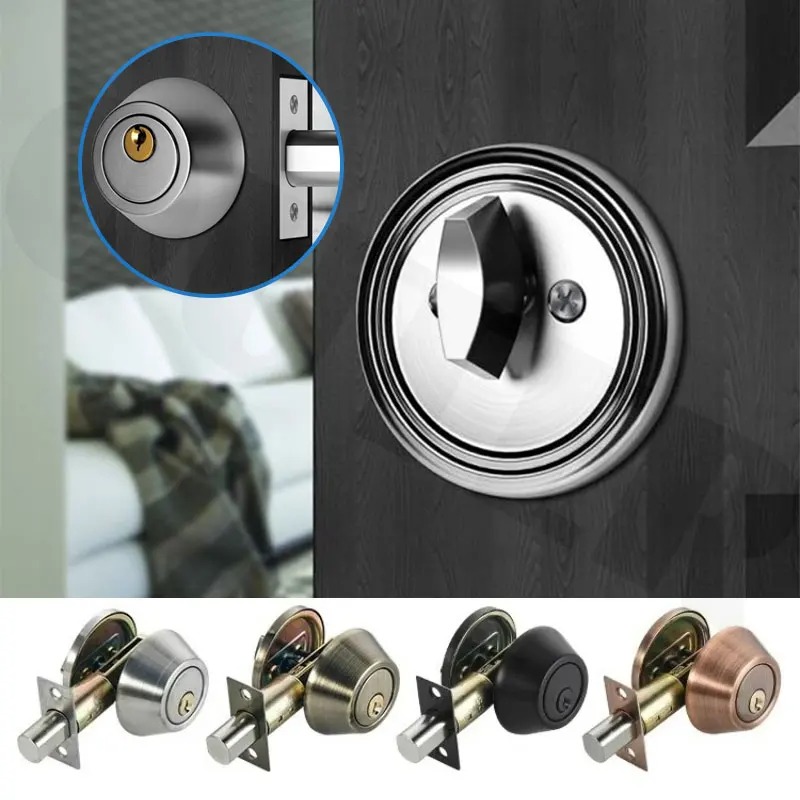 Single Cylinder Deadbolt Lock / Door Security Thumb Turn Lockset ...