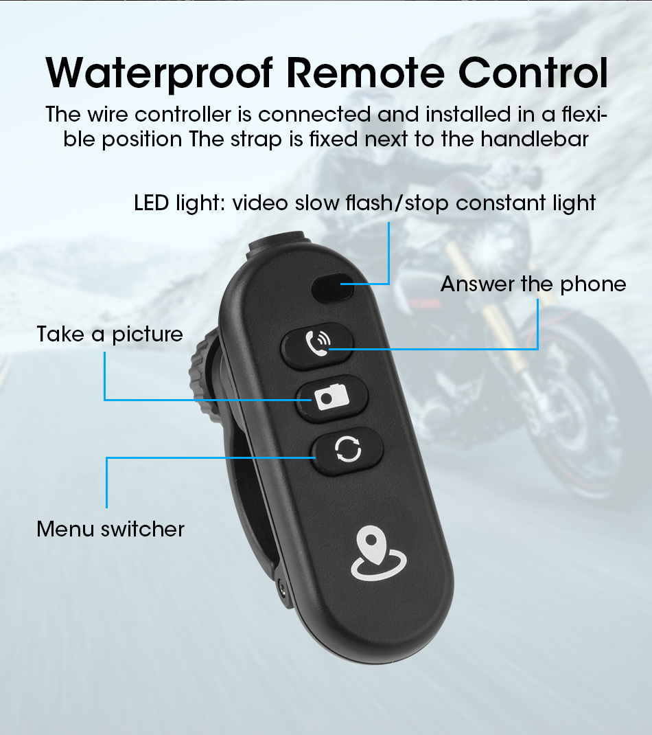 Jansite 6 Inch Motorcycle Navigator Wireless Apple CarPlay Dual ...