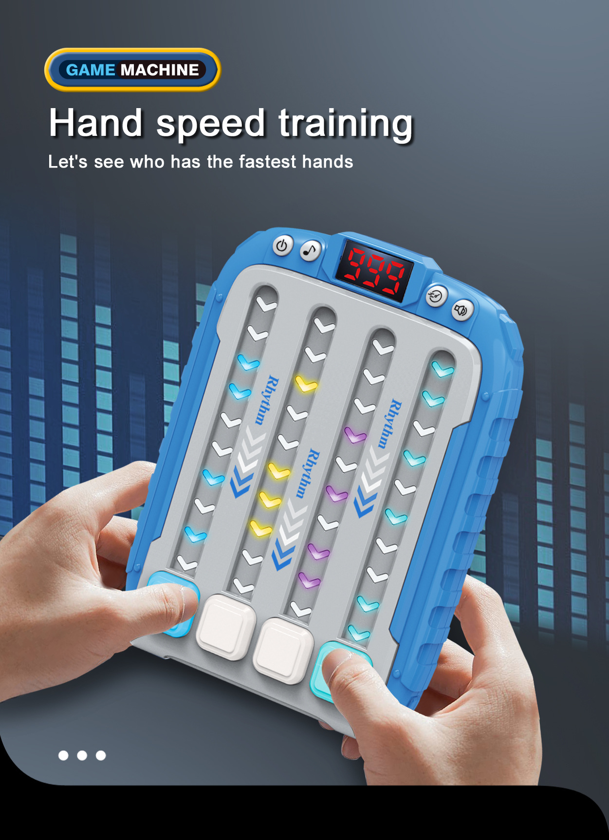 Rhythm Master Handheld Game Console Smart Light Music Dancing Console