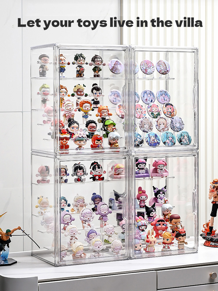 Popmart Display Box with Dispaly Shelf Popmart Display Case Figurine ...