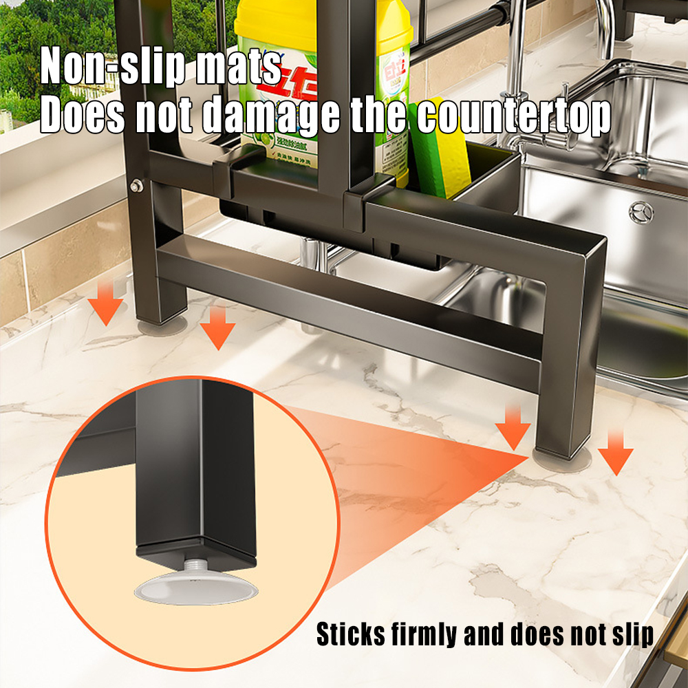 Retractable Sink Rack Dish Rack Over Sink Plate Drying Rack Kitchen ...
