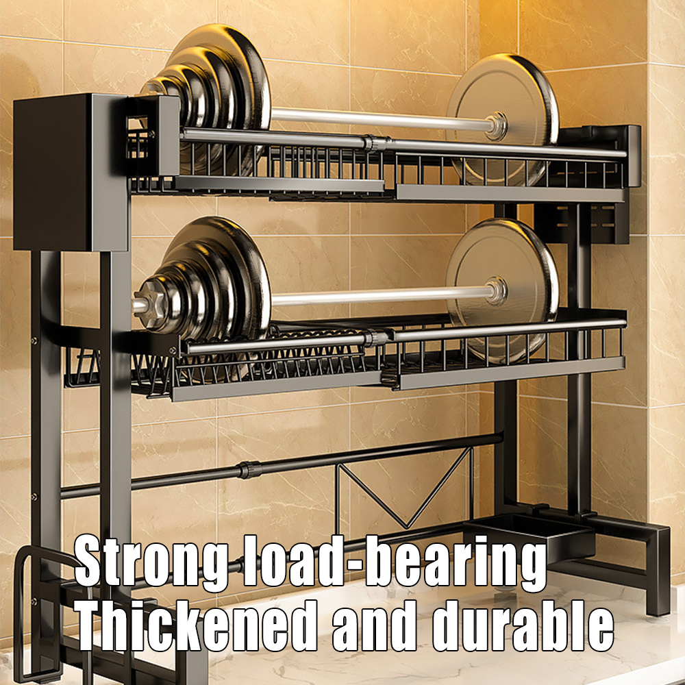 Retractable Sink Rack Dish Rack Over Sink Plate Drying Rack Kitchen ...