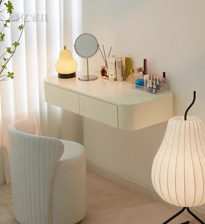 Suspended dressing table, modern and minimalist, suspended bedroom ...