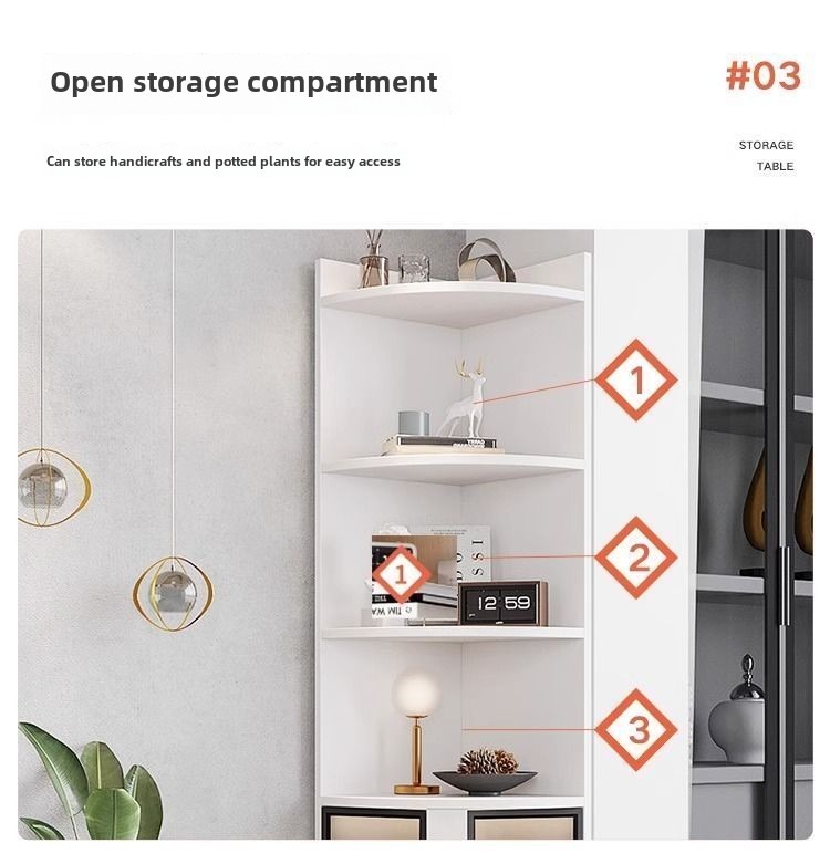 Jike Corner Cabinet Corner Cabinet Wall Back Wall Triangle Cabinet ...