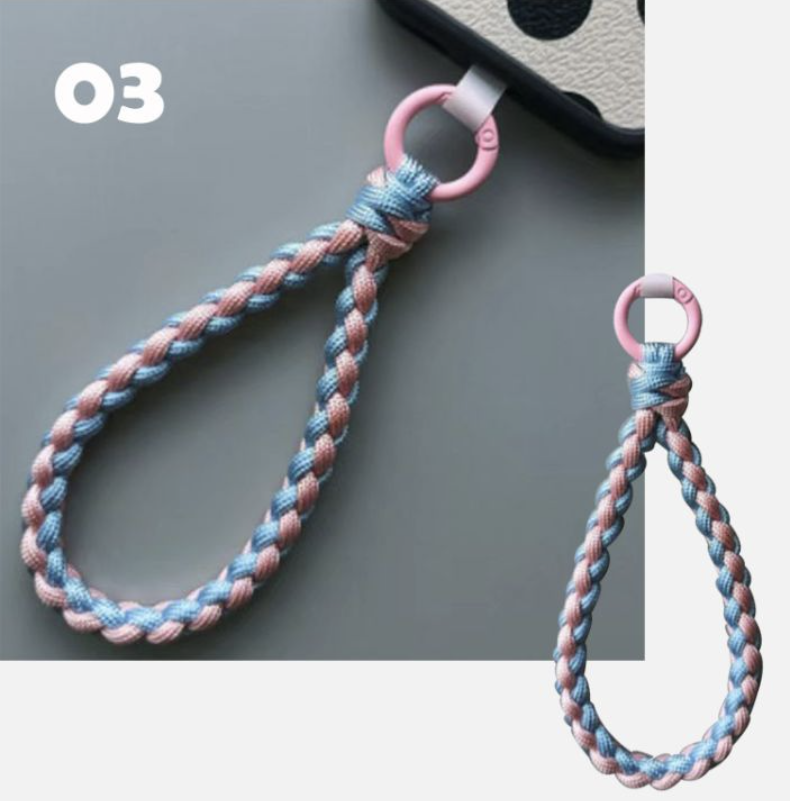 Mobile Phone Wrist Braided Lanyard Mobile Phone Chain Short Handmade ...