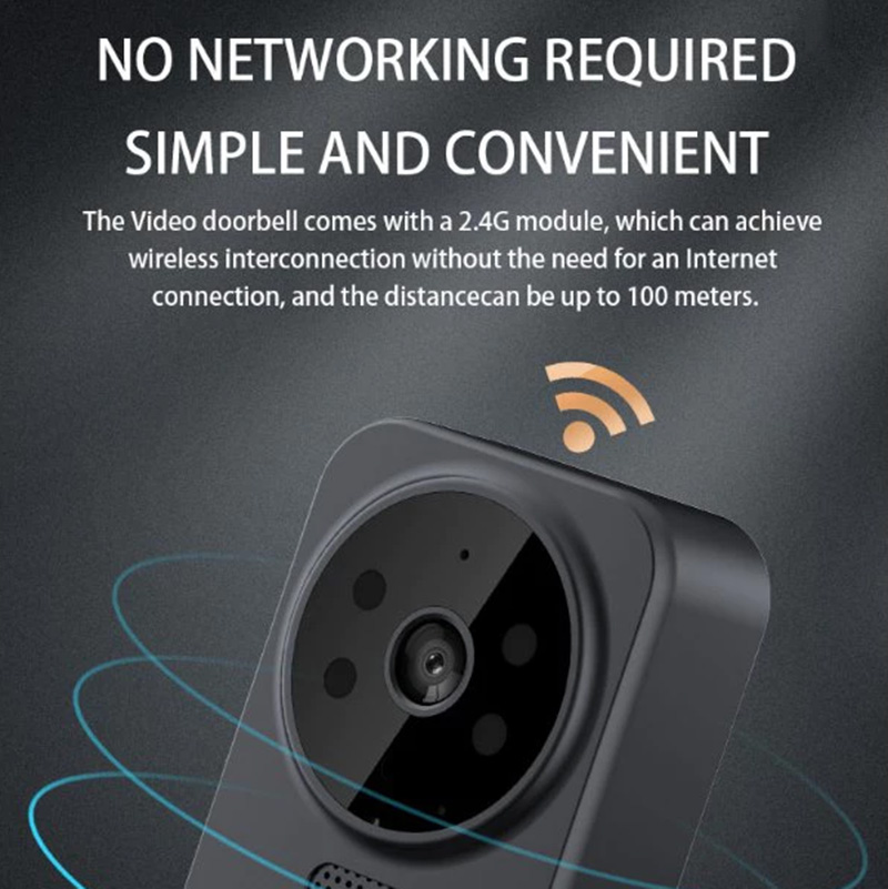 1080HD Wireless doorbell with camera Video Doorbell with screen Battery