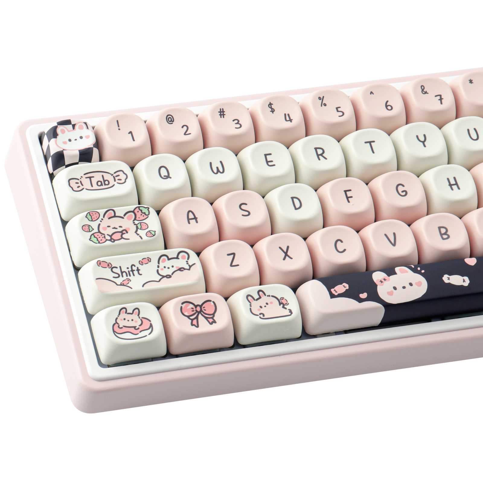 Toffee Rabbit keycaps 132 Keys keycaps MOA Profile DYE-SUB Personalized ...