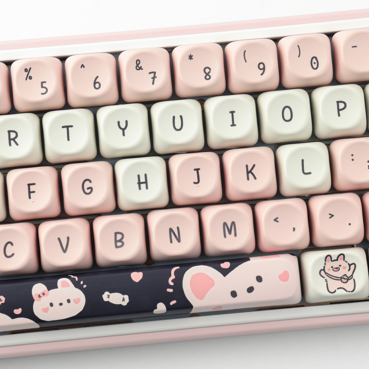 Toffee Rabbit keycaps 132 Keys keycaps MOA Profile DYE-SUB Personalized ...
