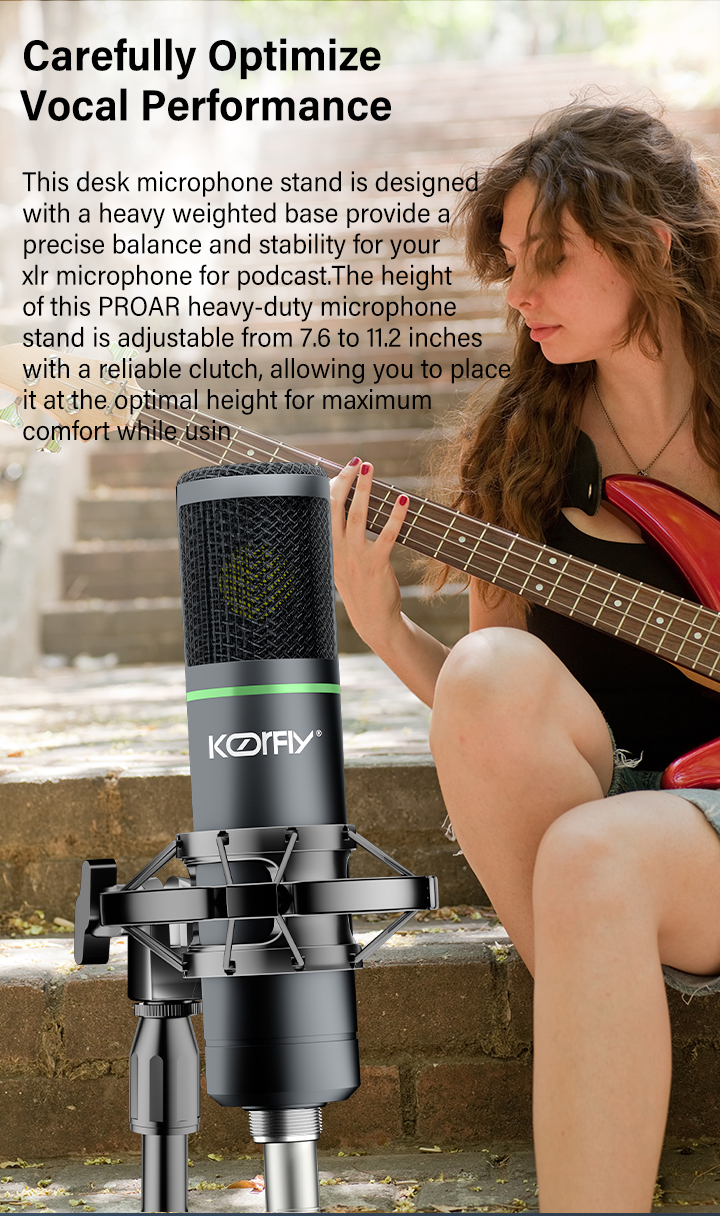 KoorFly F22 U87 Pro Condenser Microphone With XLR Cable Microphone ...