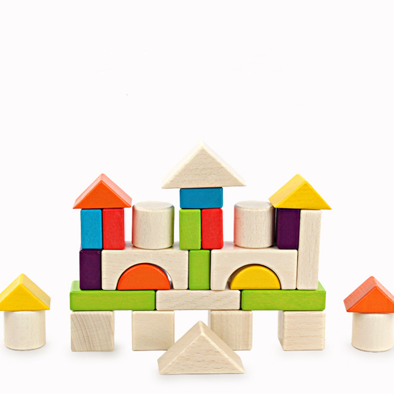 Treeyear Large Wooden Building Blocks Set - Educational Preschool ...