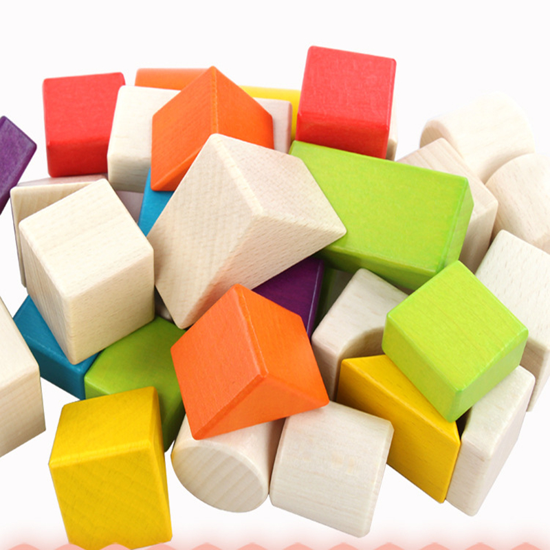 Treeyear Large Wooden Building Blocks Set - Educational Preschool ...