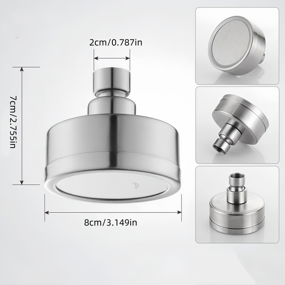 Stainless steel shower head, bathroom pressurized top showerhead ...