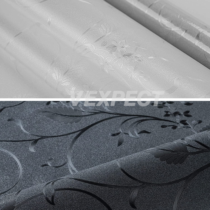 Privacy Window Film Sticker Frosted Glass Window Paper,Total Blackout