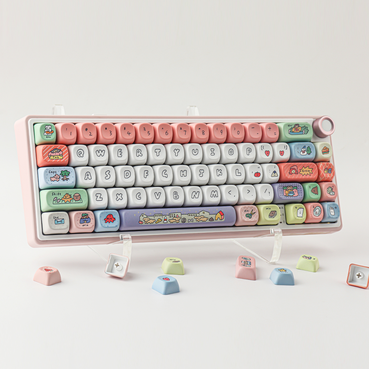 Smiley keycaps 126 Keys keycaps MOA Profile DYE-SUB Personalized For ...