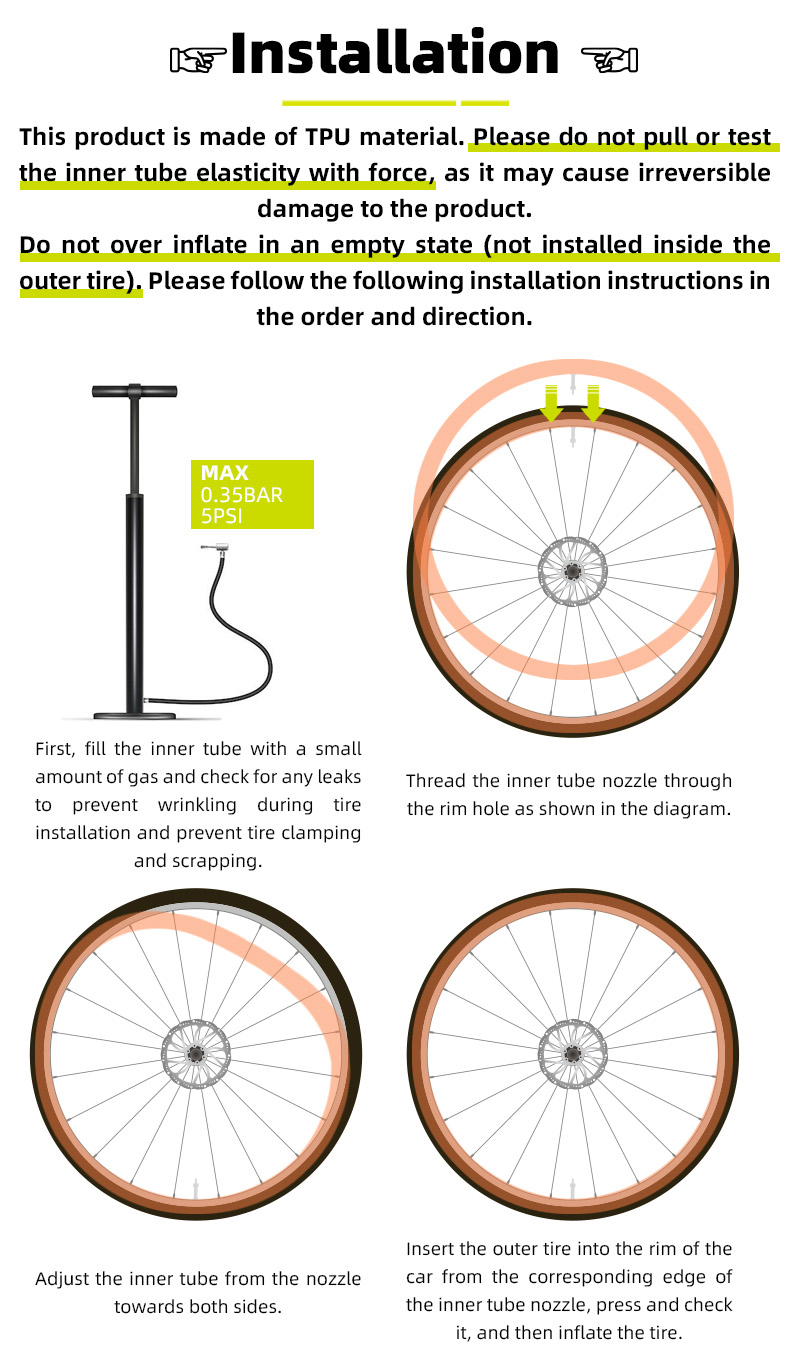 RRSkit UltraLight Bicycle Inner Tube 700 X 18/23/25/28/30/32c Road Bike ...