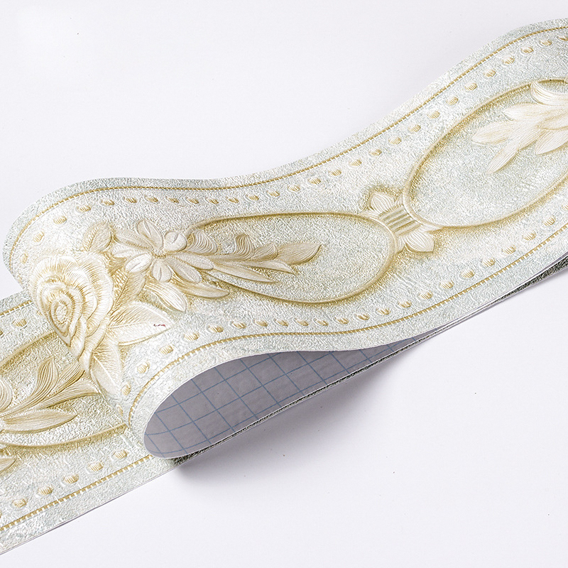 1 Meter[Sold by Meter] Carving Flowers Waistline Border Tile Self