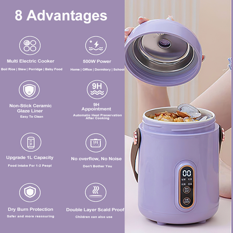 Local Stock Mini Multi Cooker 8 in1 Portable Rice Cooker Electric