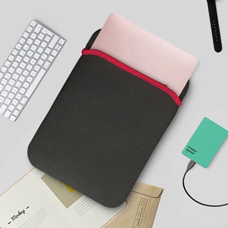 Double Faced mouse pad Laptop case Black Red Laptop Case Skin ...