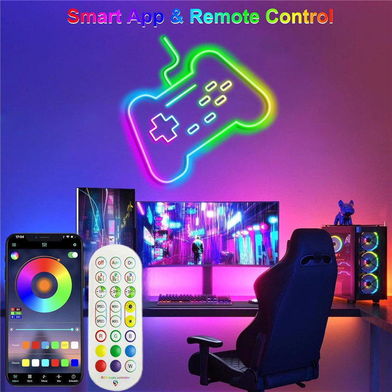 RGBIC LED Rope Light with App Remote Control, Music Sync Color Changing ...