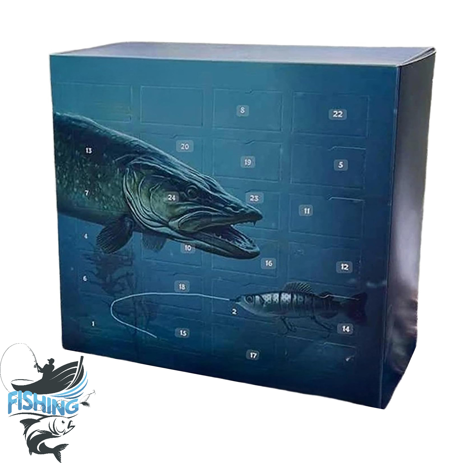 Boîte Aveugle De Pêche De Noël 2024, L'Advent'Lures 2024, 24 Jours De Leurres Surprise, Compte à Rebours, Ensemble De Matériel De Pêche, Cadeau Pour Père, Grand-père, Frère (brochet