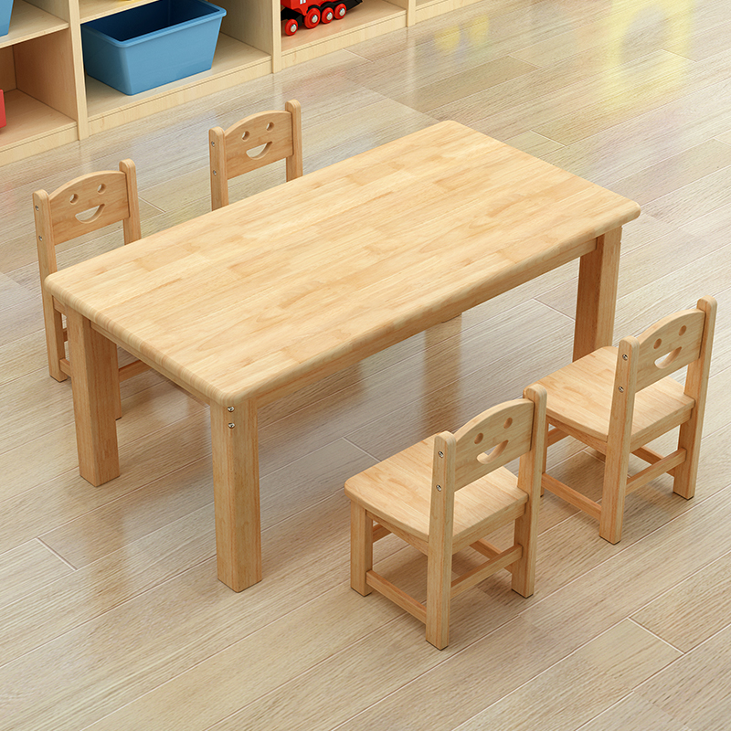 Kids Study Table Kindergarten Table Children Desk Chair Set Home Game ...