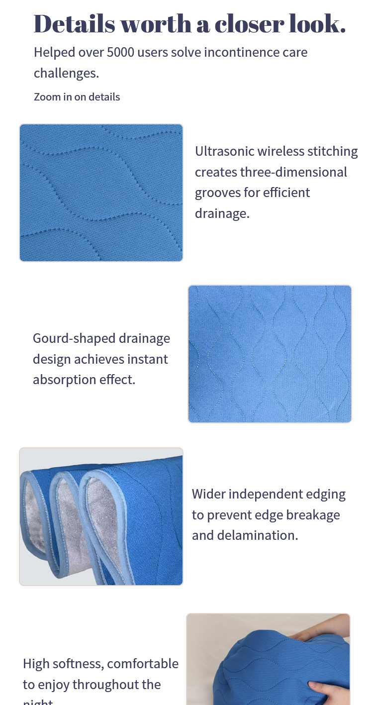 Wheelchair seat cushion waterproof pee pad Urine pad bed pads ...