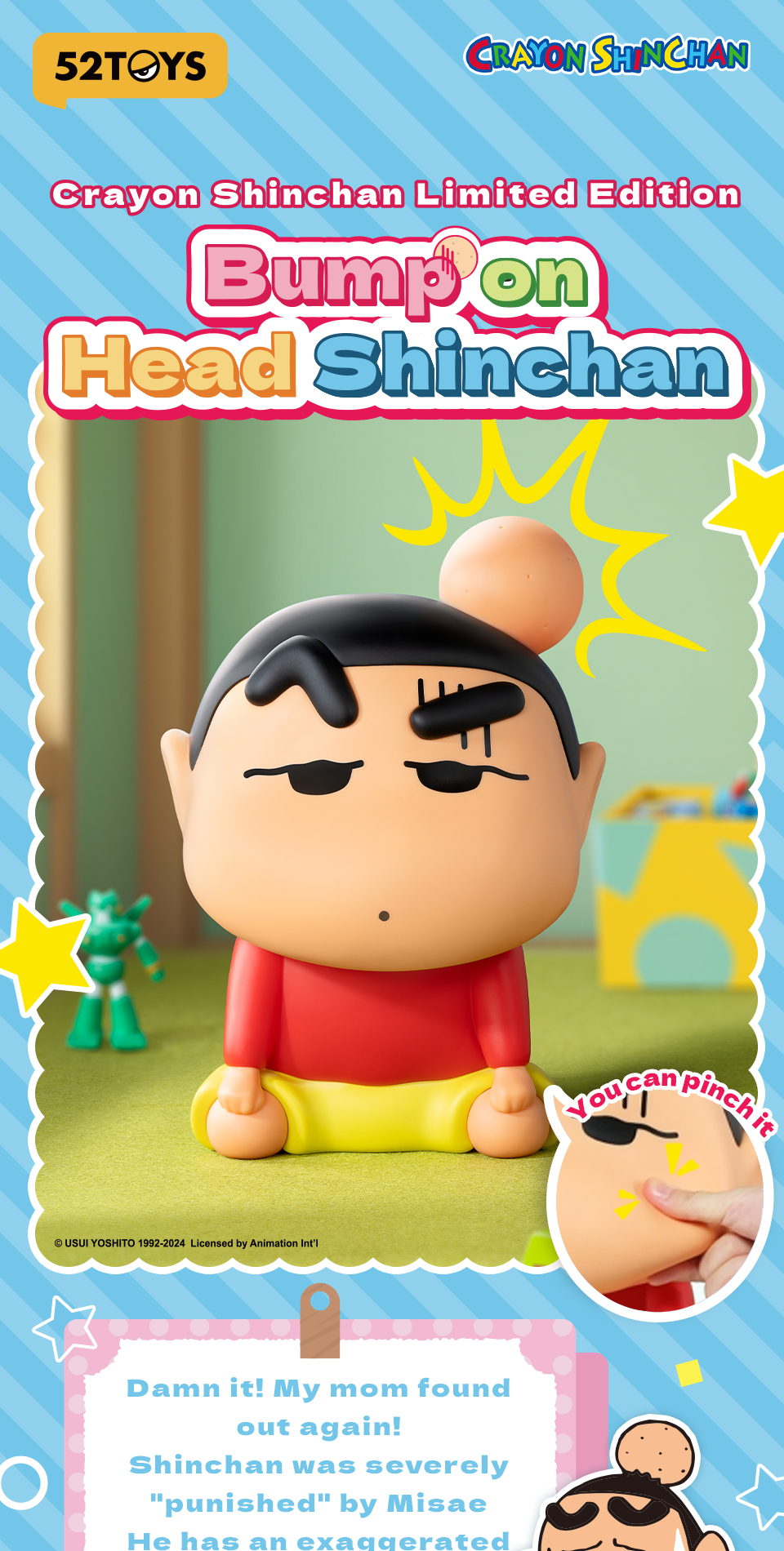 52TOYS Crayon Shinchan Limited Edition - Bump on Head Limited Edition ...