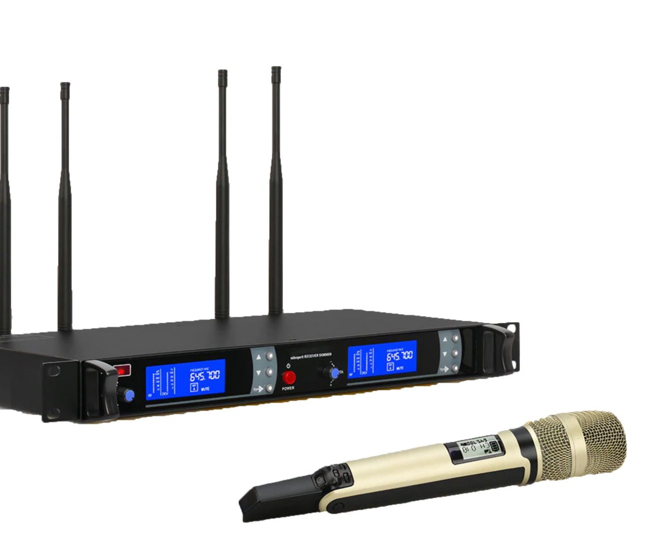 SKM9000 Microfono wireless professionale con frequenza UHF regolabile