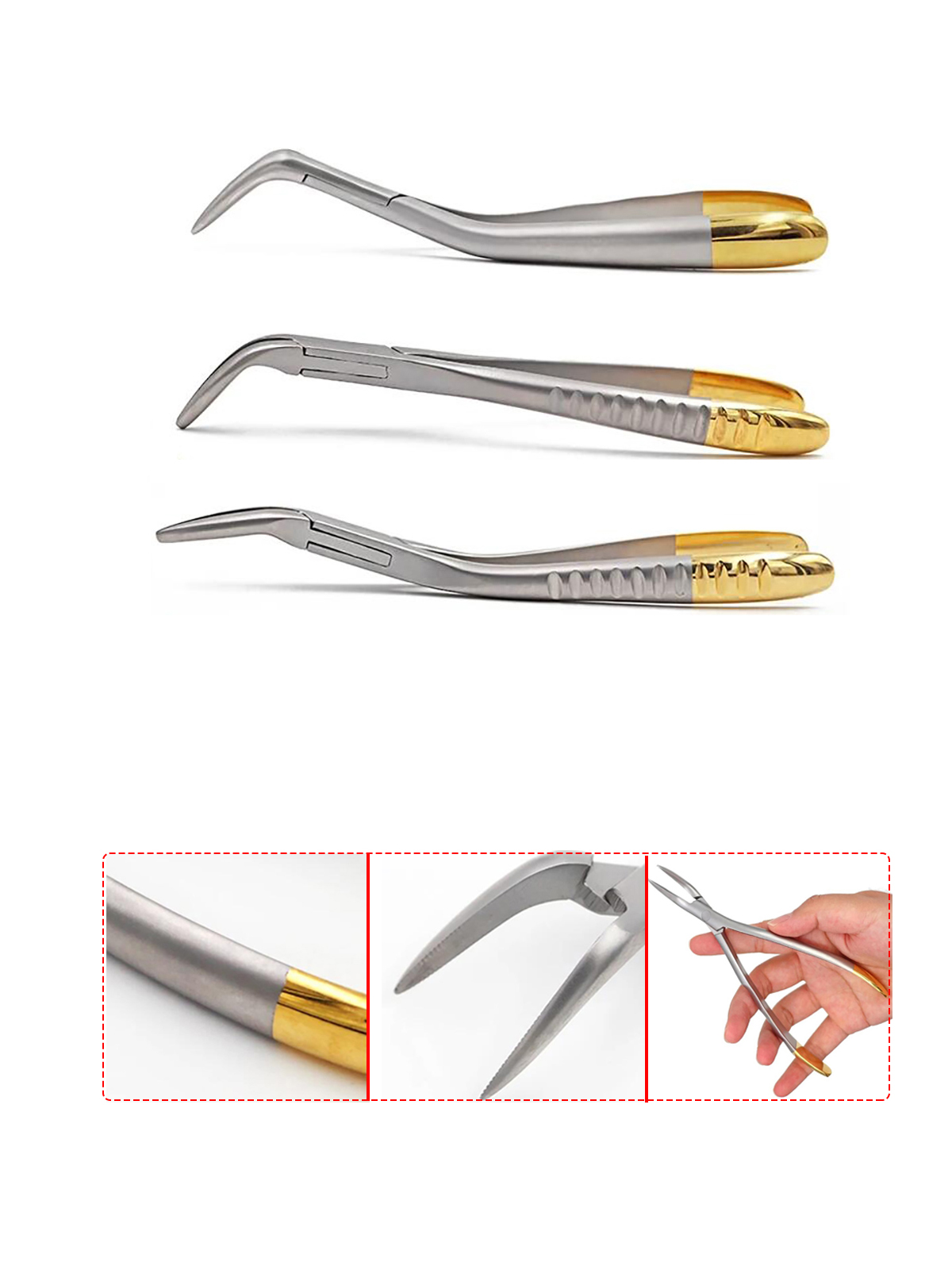 1PCS/3PCSDental Stainless Steel Dental Root Fragment Minimally Invasive ...