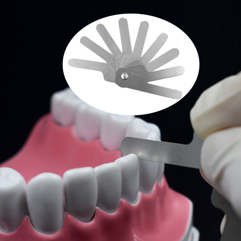 9 size Dental Teeth Gap Measuring Ruler Interproximal Reduction Ipr ...