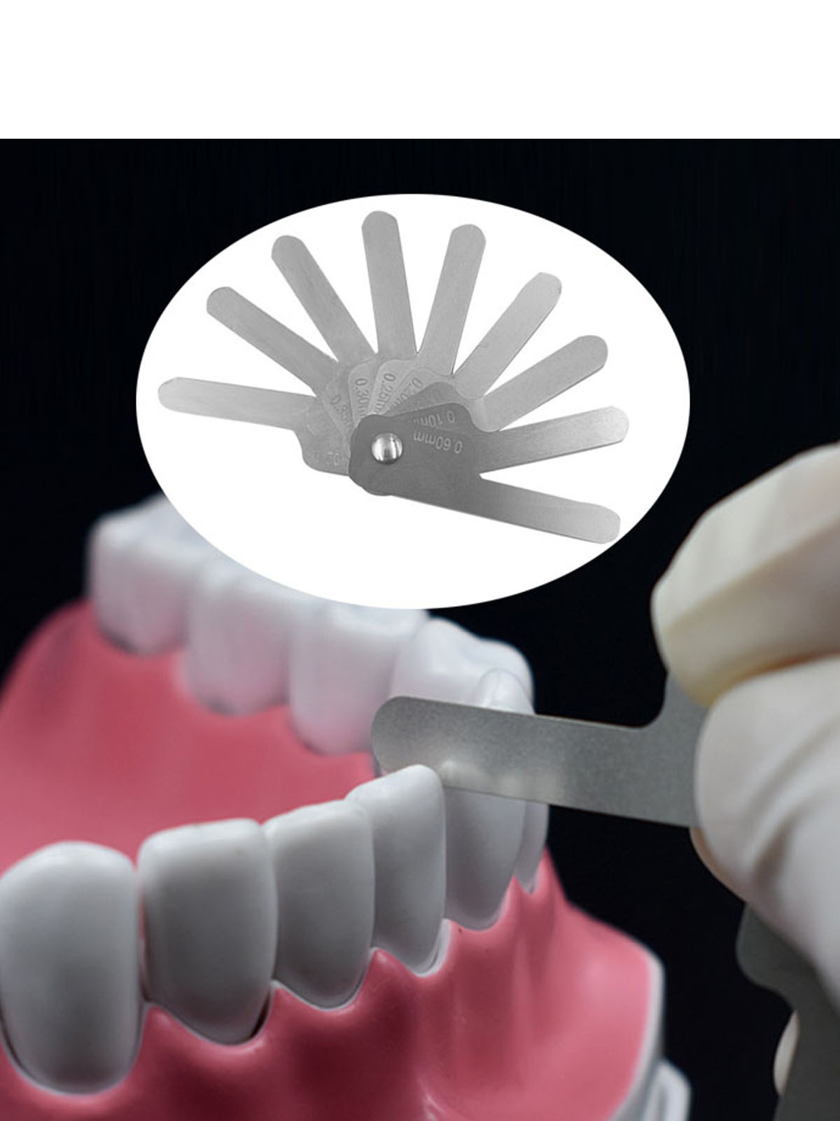 9 size Dental Teeth Gap Measuring Ruler Interproximal Reduction Ipr ...