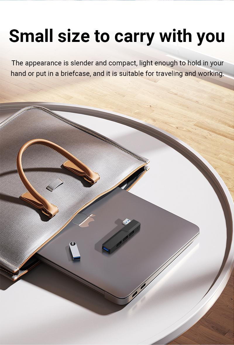 Walram 4 in 1 USB Hub with USB 3.0, USB 2.0 Ports Fast Data Transfer ...